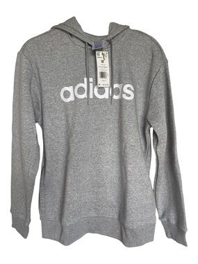 adidas Gray Pullover Hoodie with White Logo
